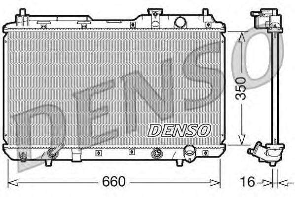 Радиатор охлаждения ДВС DENSO арт. DRM40010