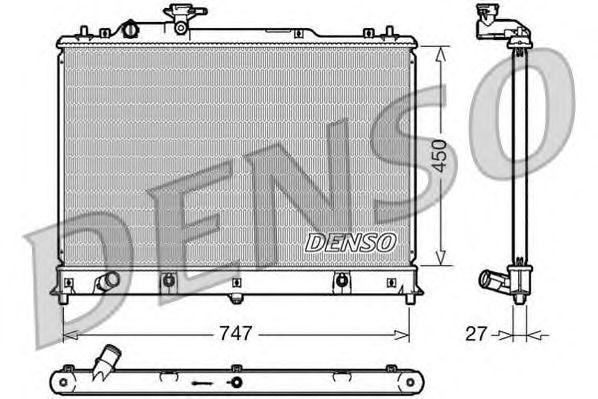 

Радиатор охлаждения ДВС DENSO арт. DRM44025, DRM44025