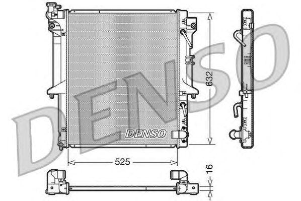 

Радиатор охлаждения ДВС DENSO арт. DRM45018, DRM45018