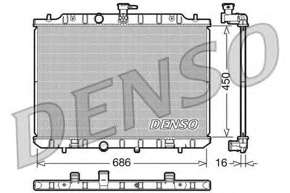 

Радиатор охлаждения ДВС DENSO арт. DRM46009, DRM46009