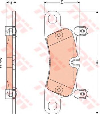 

КОЛОДКИ ТОРМОЗНЫЕ PORSCHE CAYENNE 3.0-4.8 (1KP) 10, GDB1876