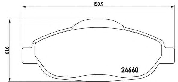 

КОЛОДКИ ТОРМОЗНЫЕ ДИСКОВЫЕ К-Т PEUGEOT (DF-PSA) 408 SALOON 01/10- / PEUGEOT 3008 MPV (0U) 06/09-12/, P61101