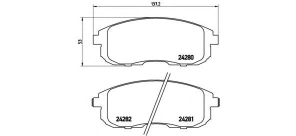 

КОЛОДКИ ТОРМОЗНЫЕ К-Т ПЕР FIAT SE, SUZUKI SX4, P23126
