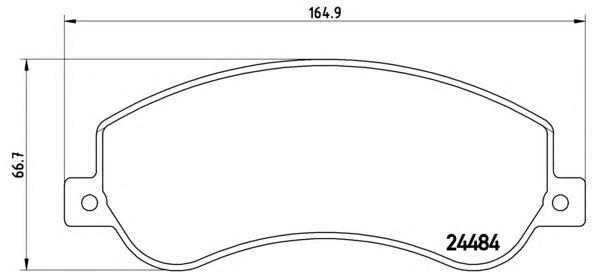 Колодки тормозные к-т vw amarok (2ha 2hb s1b s6b s7a s7b) 09/10- / vw amarok platform/chassis