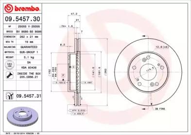 

ДИСК ТОРМОЗНОЙ ПЕР CIVIC СЕДАН 07- CIVIC HB 01-05, 09545730