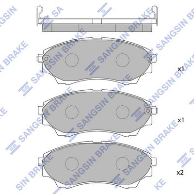 

КОЛОДКИ ТОРМОЗНЫЕ ПЕРЕДНИЕ SP1479, SP1479