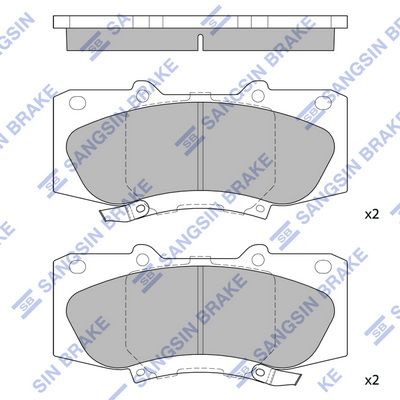 

ПЕРЕДНИЕ ТОРМОЗНЫЕ КОЛОДКИ HILUX, SP1484