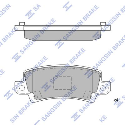 

КОЛОДКИ ТОРМОЗНЫЕ ЗАДНИЕ SP1503, SP1503