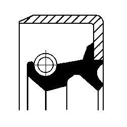 Уплотняющее кольцо, коленчатый вал