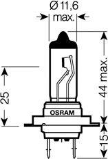 Лампа галогенная Osram Silverstar 2.0, H7, 32...