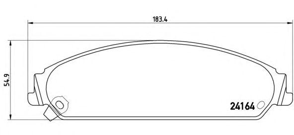 

КОЛОДКИ ТОРМОЗНЫЕ К-Т ПЕР CHRYSLER 300C, P11017