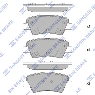 

КОЛОДКИ ТОРМОЗНЫЕ ЗАД HYUNDAI SOLARIS 1.4/1.6 10-, SP1407