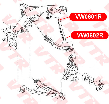 

САЙЛЕНТБЛОК ЗАДНЕГО РЫЧАГА, VW0602R
