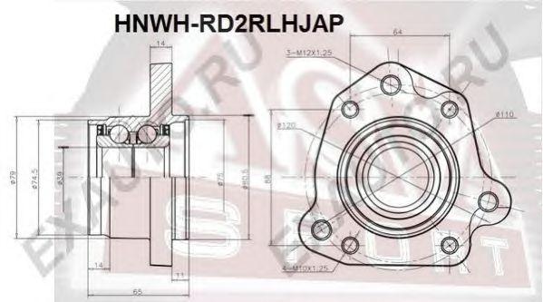 

ПОДШИПНИК СТУПИЦЫ КОЛЕСА ЗАД, HNWHRD2RLHJAP