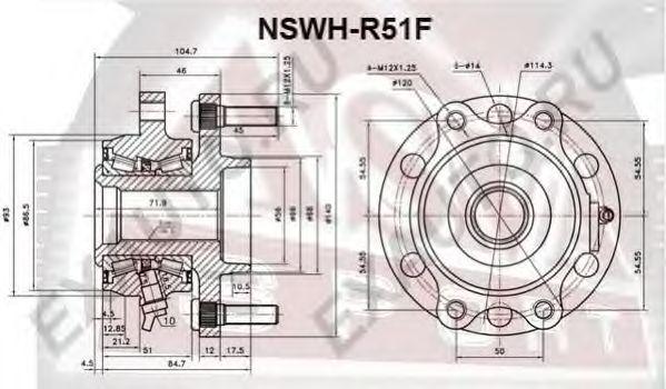 

СТУПИЦА КОЛЕСА ПЕР, NSWHR51F