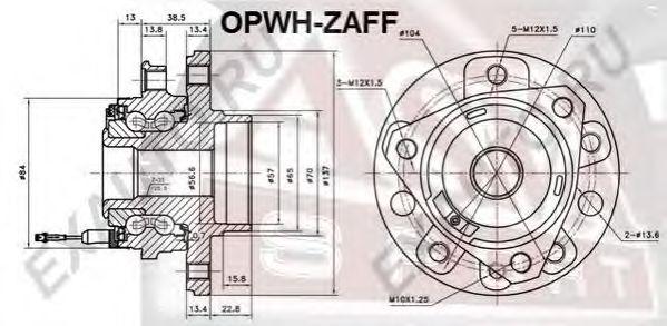 

СТУПИЦА КОЛЕСА ПЕР, OPWHZAFF