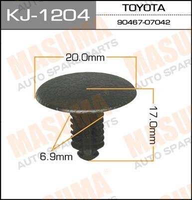 

КЛИПСА КРЕПЕЖНАЯ (МИНИМ. ПАРТИЯ 50 ШТ.) MASUMA, KJ1204