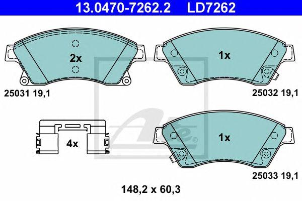 Колодки opel astra 2009 (ceramic)