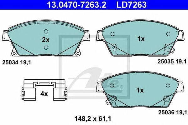 Колодки opel astra 2009 (ceramic)