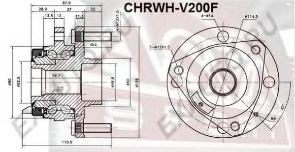 

СТУПИЦА ПЕРЕДНЯЯ, CHRWHV200F