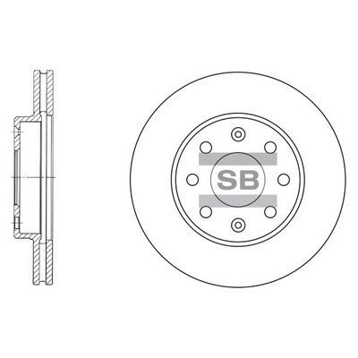 

ДИСК ТОРМОЗНОЙ SD3001 96574633 96574632 96471274 96471275, SD3001