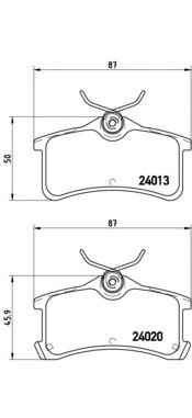 Колодки тормозные дисковые к-т, toyota avensis (t22) 09/97-02/03 / toyota avensis estate (t22) 09/97