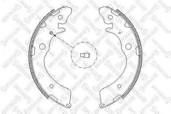 =4383.00=508sbs=k5524-01=361457b=fsb318 колодки барабанные honda ac