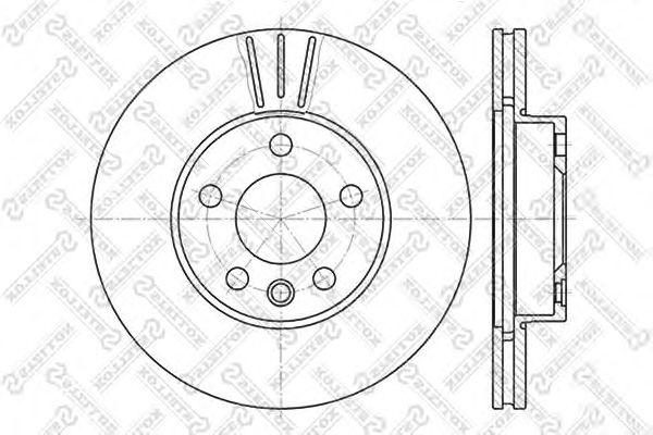 Диск тормозной передний ford galaxy, vw sharan 1.8-1.9tdi 95