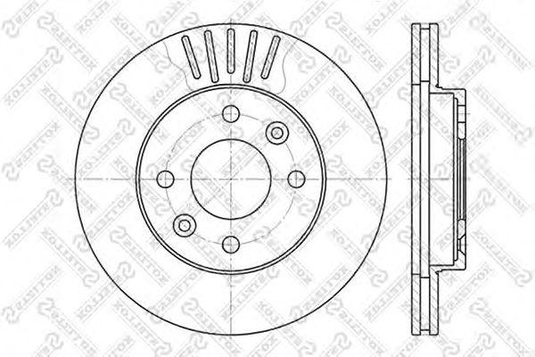 Диск тормозной передний renault clio/megane/r19 1.4-1.9td 83