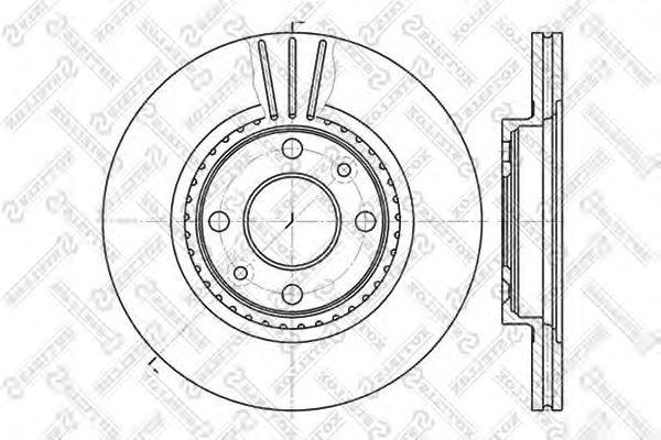 Диск тормозной передний renault clio/megane/r19 1.4-1.9tdi 90