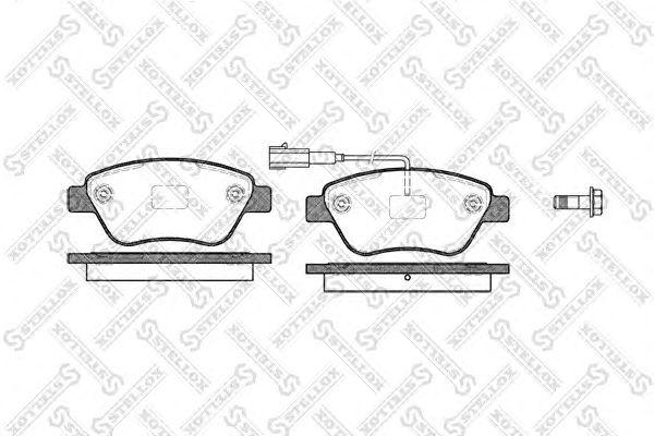 =858 11 колодки дисковые п. fiat idea 1.2i/1.4i/1.3jtd 03