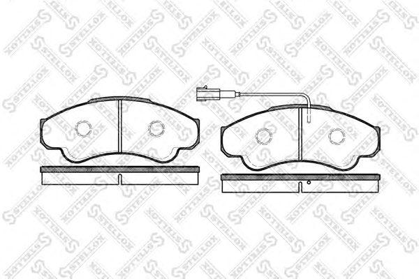 Колодки дисковые п. peugeot boxer 2.0hdi/2.8hdi, fiat ducato 2.8d/