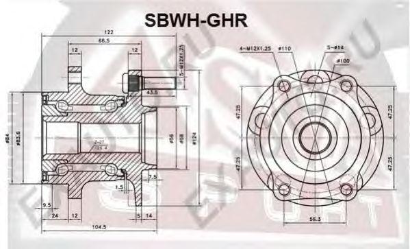 

СТУПИЦА КОЛЕСА ЗАД, SBWHGHR