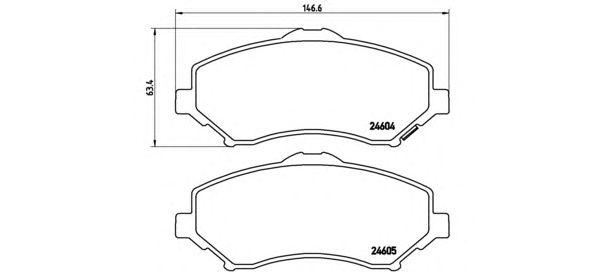 

КОЛОДКИ ТОРМОЗНЫЕ CHRYSLER GRAND VOYAGER V (RT) 10/07- / DODGE GRAND CARAVAN 06/07- / DODGE JOURNEY, P11022