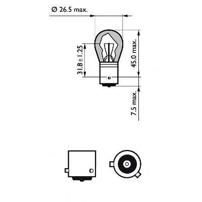 

ЛАМПА PY21W 12V-21W (BAU15S) (УВЕЛИЧ. СРОК СЛУЖБЫ) LONGLIFE ECOVISION, 12496LLECOCP
