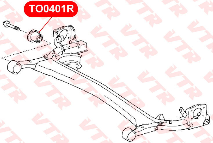 

САЙЛЕНТБЛОК БАЛКИ ЗАДНЕЙ ПОДВЕСКИ, TO0401R