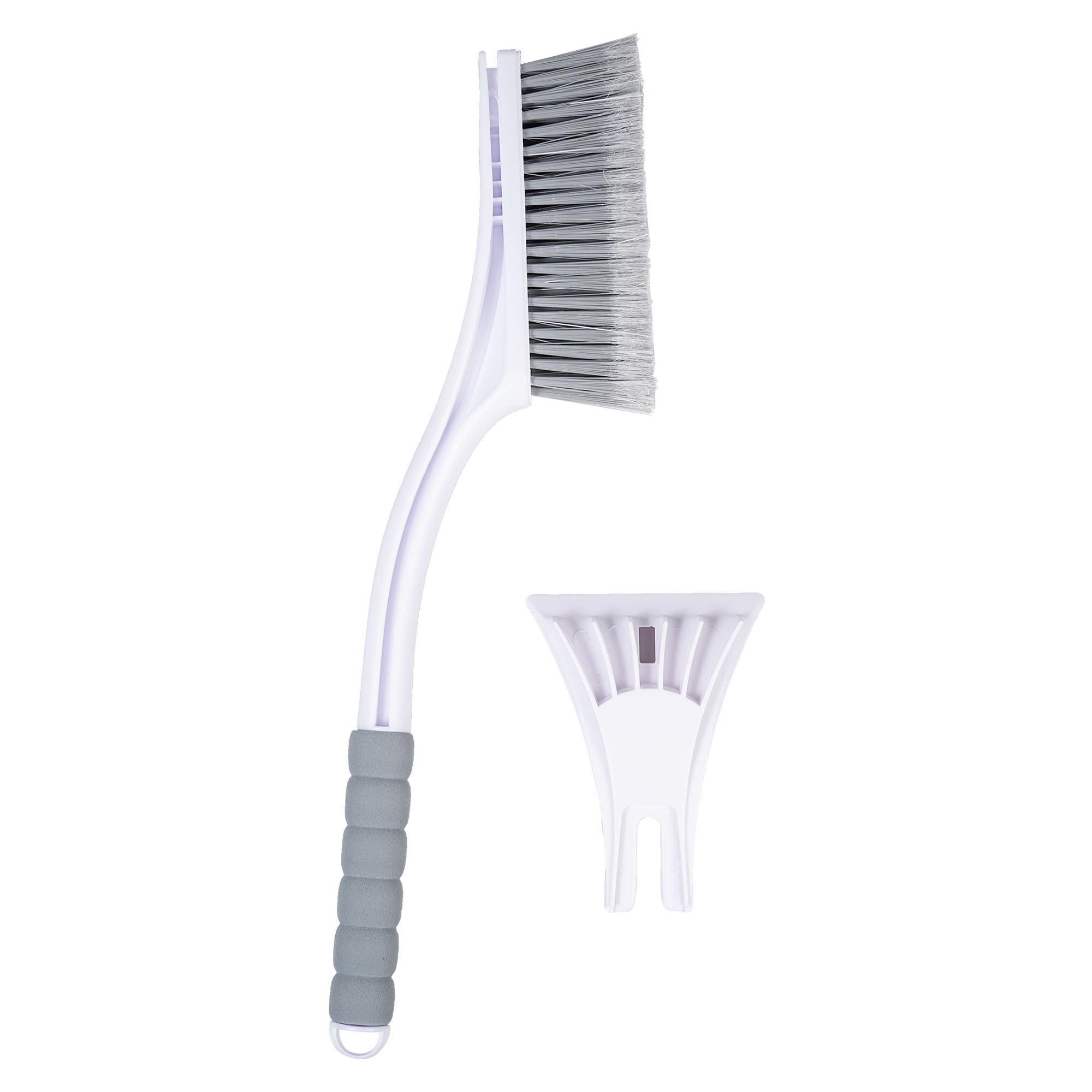 Щетка от снега и льда с мягкой распушнной щетиной + скребок (54 см) (ab-r-02r)