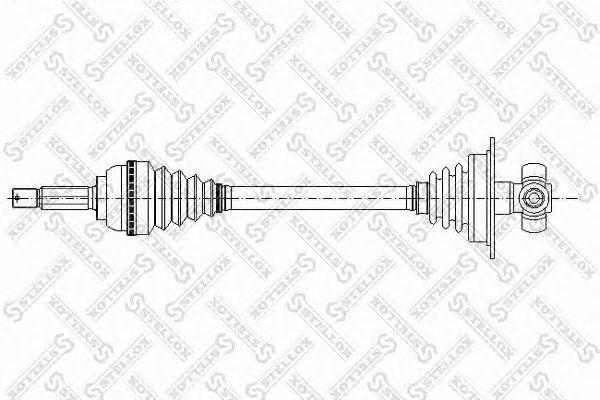 Привод левый 690mm, 24160 dacia logan 1.4-1.6i 04