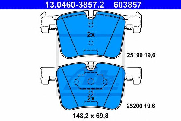 К-т колодки bmw f20/f21/f30/f31/f25 1.4-3.5/1.8-3.5d 11- пер