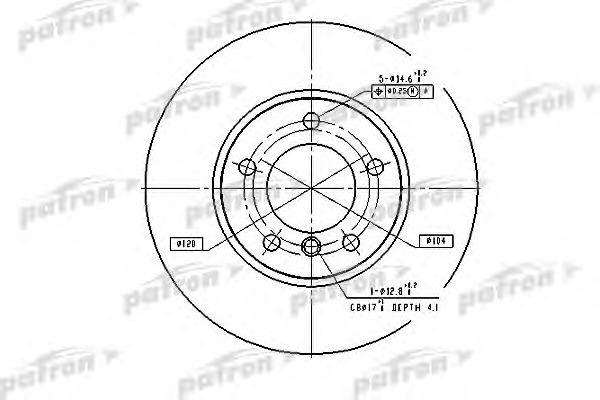 

ДИСК ТОРМОЗНОЙ ПЕРЕДН BMW: 5 95-03, 5 TOURING 97-04, PBD2769