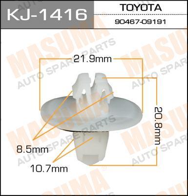 

КЛИПСА КРЕПЕЖНАЯ MASUMA 1416-KJ, KJ1416