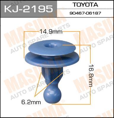 

КЛИПСА КРЕПЕЖНАЯ MASUMA KJ-2195 В УП. 50 ШТ., KJ2195