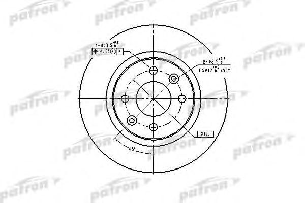 

ДИСК ТОРМОЗНОЙ ПЕРЕДН NISSAN: KUBISTAR 03-, RENAULT: 19 I 89-92, 19 I CABRIOLET, PBD2586