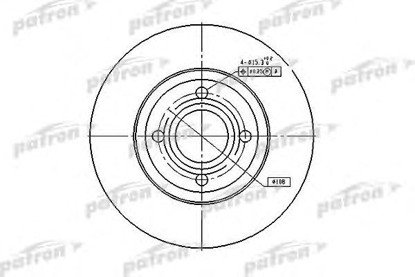 

ДИСК ТОРМОЗНОЙ ПЕРЕДН AUDI 80 91-94, 80 AVANT 91-96, PBD2597