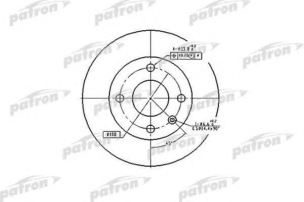 

ДИСК ТОРМОЗНОЙ ПЕРЕДН AUDI 80 91-94, PBD2598