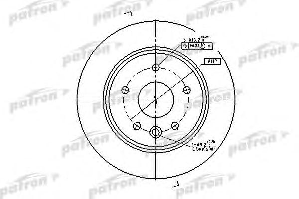 

ДИСК ТОРМОЗНОЙ ЗАД MERCEDES-BENZ V-CLASS 96-03, VITO АВТОБУС 96-03, VITO ФУРГОН 97-03, PBD2794