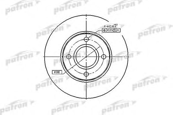 

ДИСК ТОРМОЗНОЙ ПЕРЕДН FORD: FIESTA IV 95-02, FIESTA V 01-, FIESTA ФУРГОН 96-, FI, PBD4036
