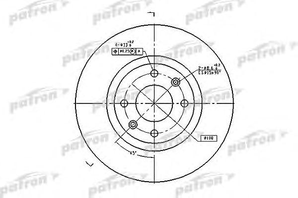 

ДИСК ТОРМОЗНОЙ ПЕРЕДН CITROEN: BERLINGO 02-, BERLINGO ФУРГОН 00-, C3 05-, C4 04-, PBD4183