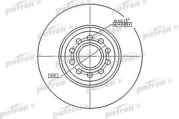 

ДИСК ТОРМОЗНОЙ ПЕРЕДН AUDI A4, A6 00-, VW PASSAT 00-, PBD4262