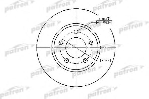 

ДИСК ТОРМОЗНОЙ ПЕРЕДНИЙ, PBD53004